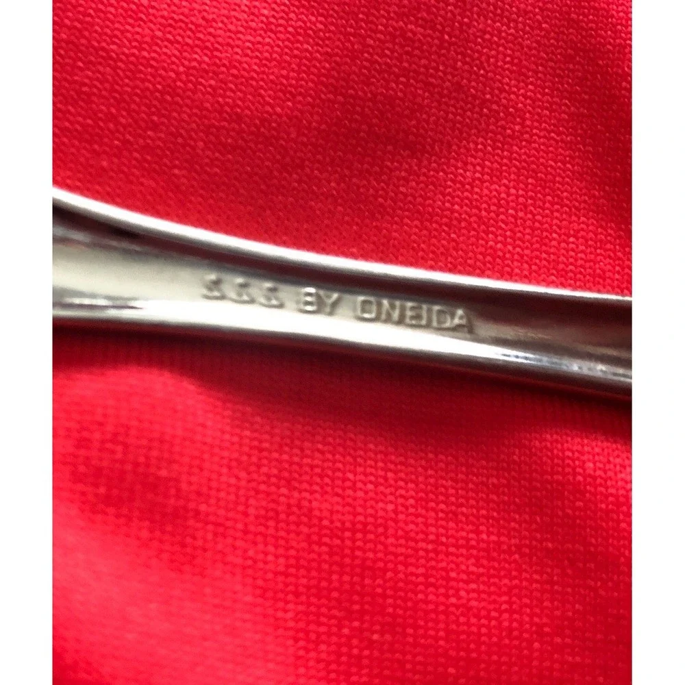 Set Of 3 Oneida Pembrooke Renoir Serving Spoons 1 Slotted SSS Stainless 8 1/2